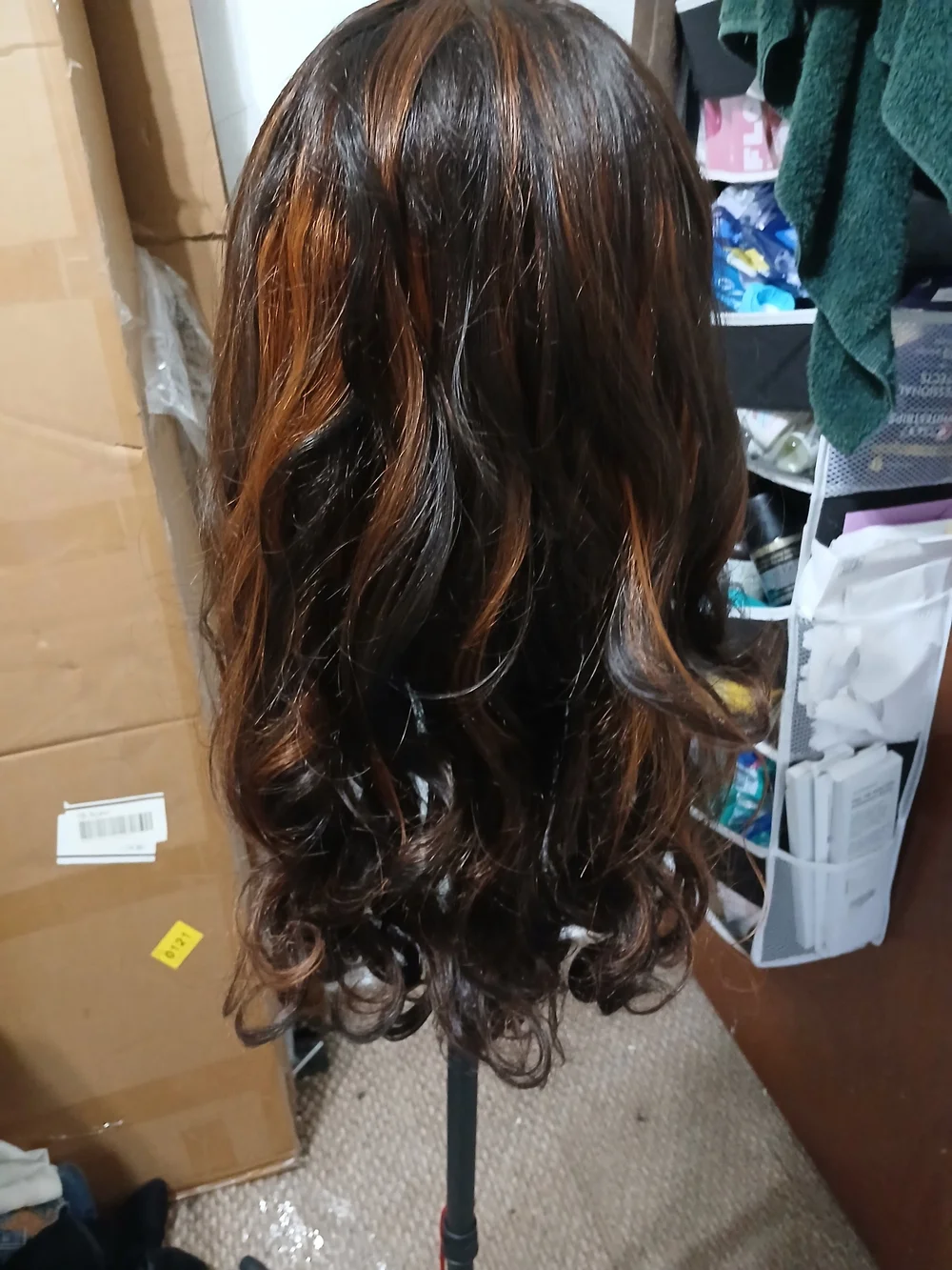 Beautiful Blowout Yaki Texture V Part Synthetic Wig With Highlights - Never Worn